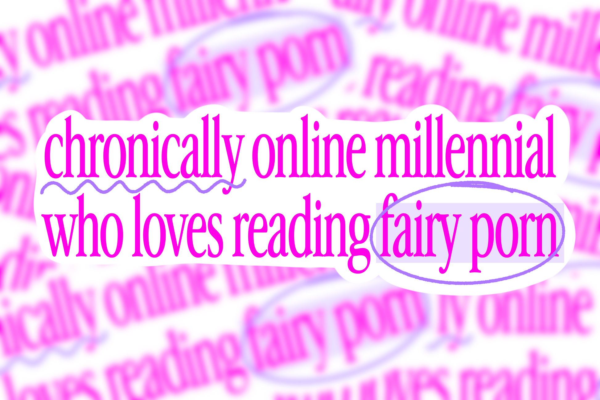 Chronically Online Millennial who loves reading...sticker