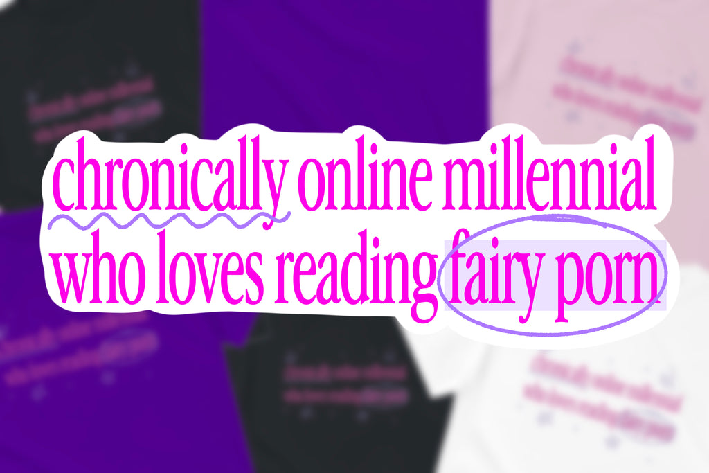 Chronically online millennial who loves reading... tshirt