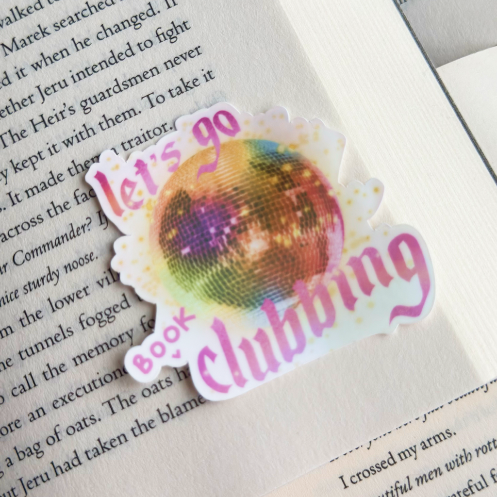 Book Clubbing Sticker